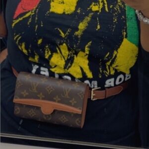 Authentic Vintage Louis Vuitton Ache Brown Monogram Clutch / Waist Pouch A20993